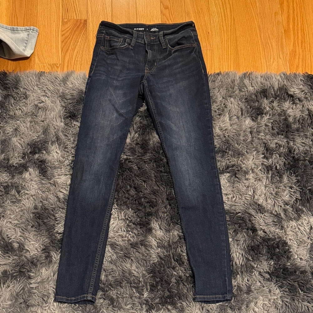Old Navy Women's Midnight Blue Skinny Jeans